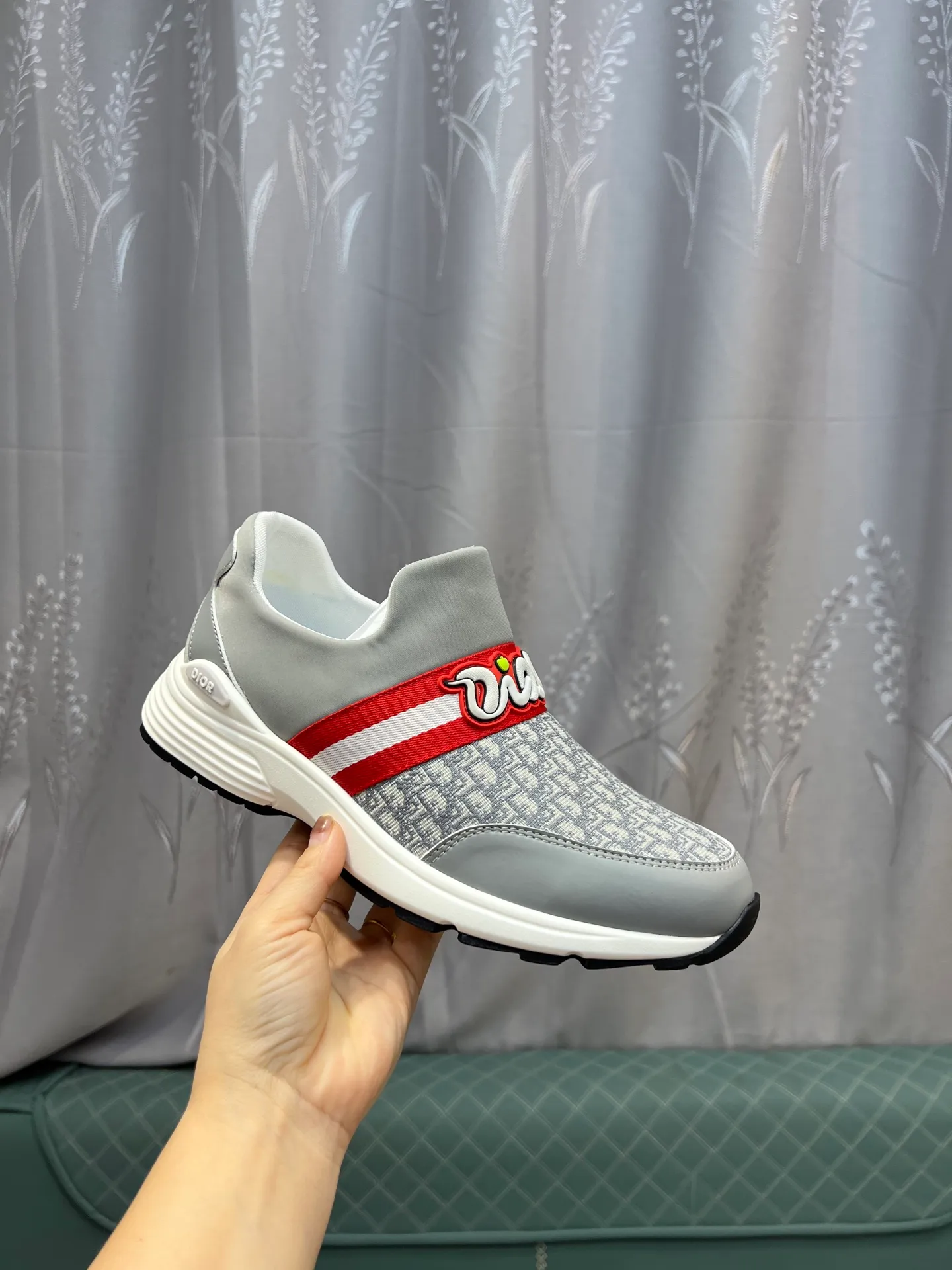 Men's shoes 💰420 [Dior] popular men's shoes, cowhide material splicing, mesh lining, original factory special sole, 38-45 (45 customized, non-refundable)